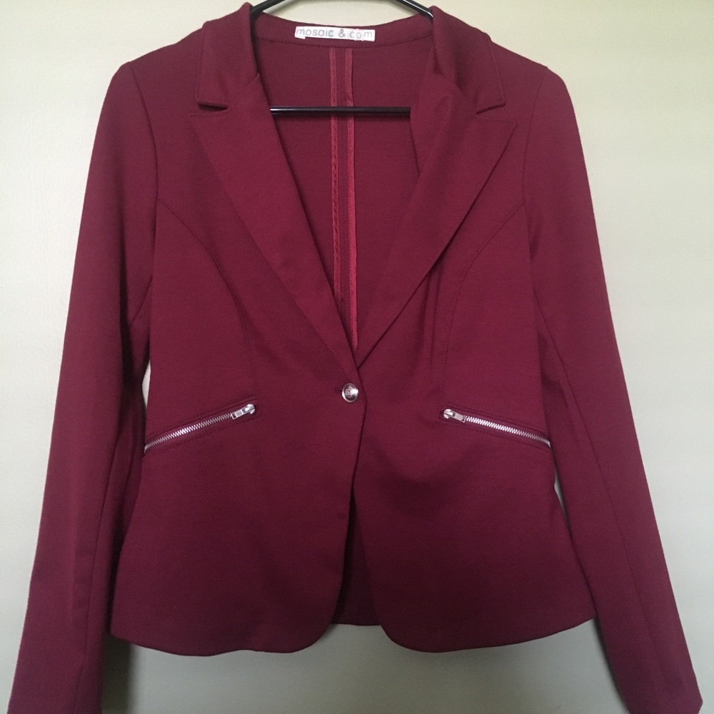 Maroon blazer